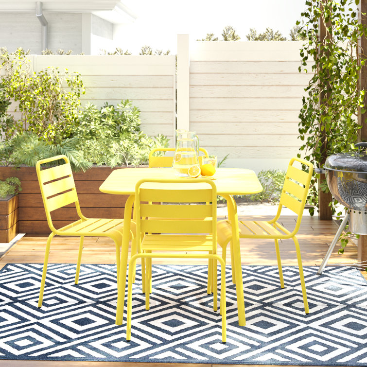 Yellow garden chair hot sale